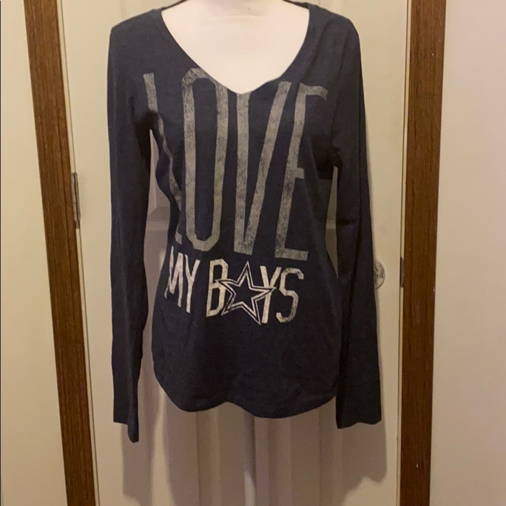 Dallas Cowboys Blue Heathered long sleeve top